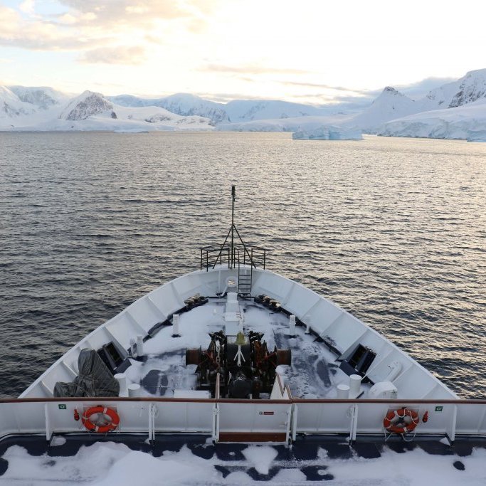 Enjoy stunning views from the deck of your floating hotel