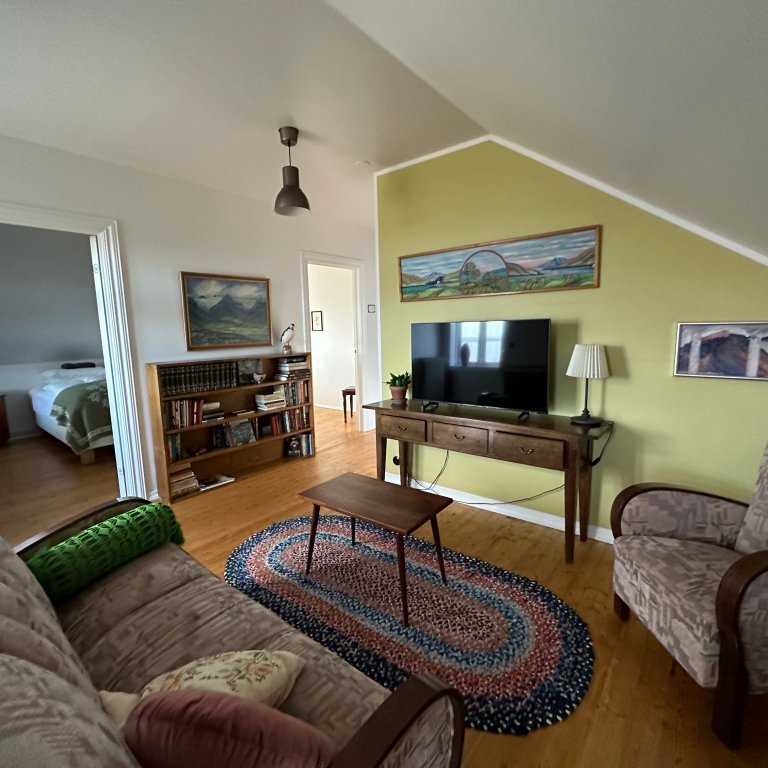 Small sitting area on the upstairs floor.