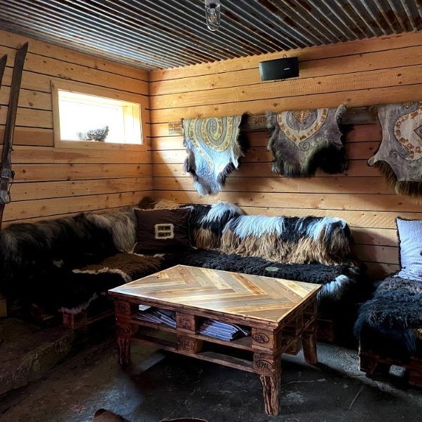 Cozy seating in the bar.