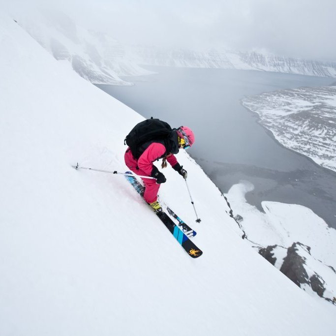 Descending down one of t