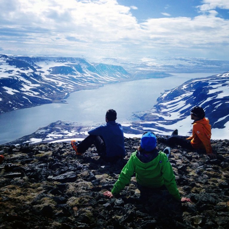 Taking in the view of the fjord